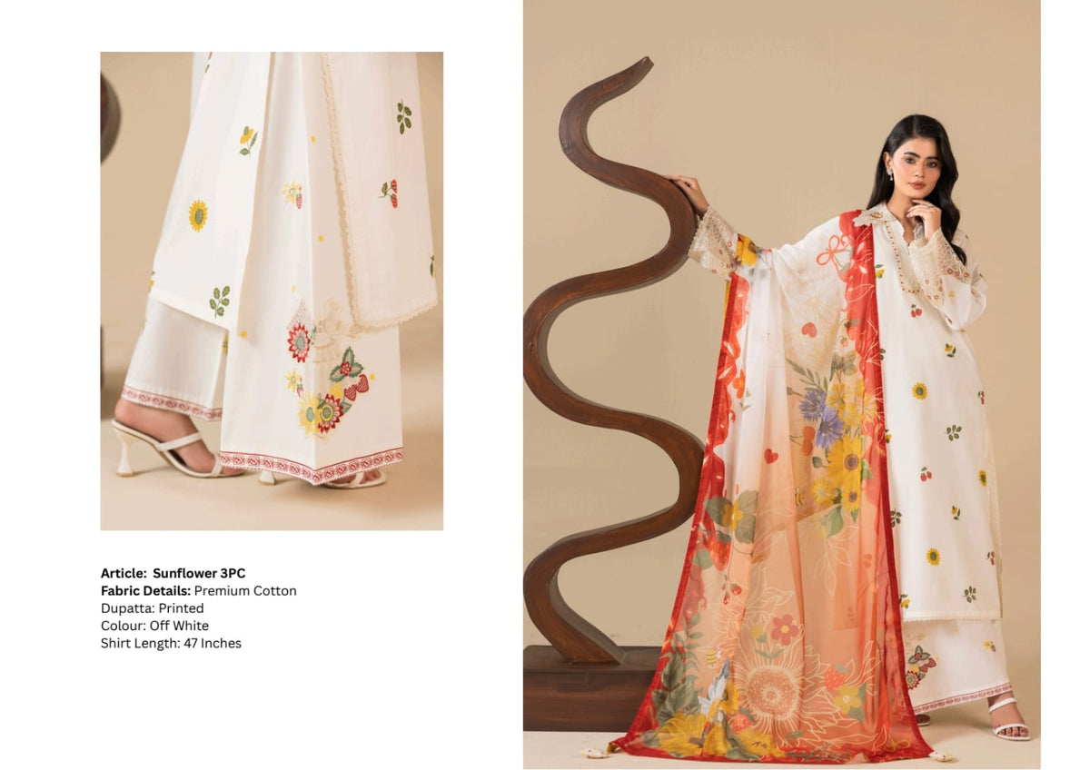 ZEENAT MOSHO PRET STITCHED COTTON CODES COLLECTION