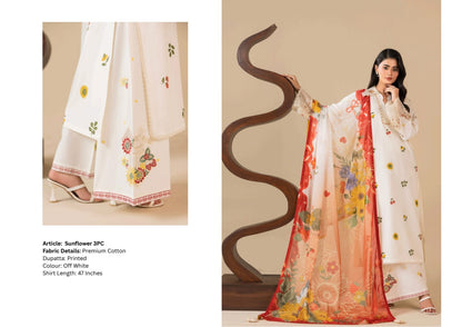 ZEENAT MOSHO PRET STITCHED COTTON CODES COLLECTION