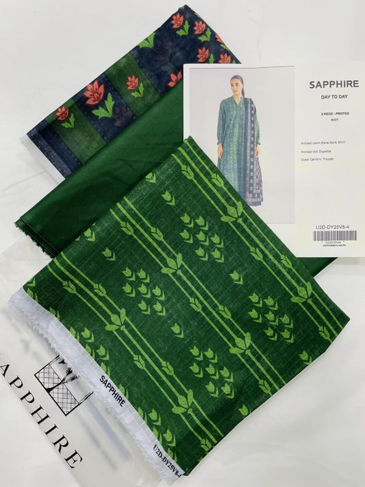 Mix Brand 3 Pcs Lawn Printed Suit