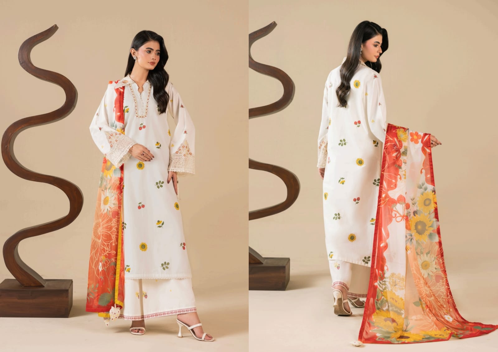 ZEENAT MOSHO PRET STITCHED COTTON CODES COLLECTION
