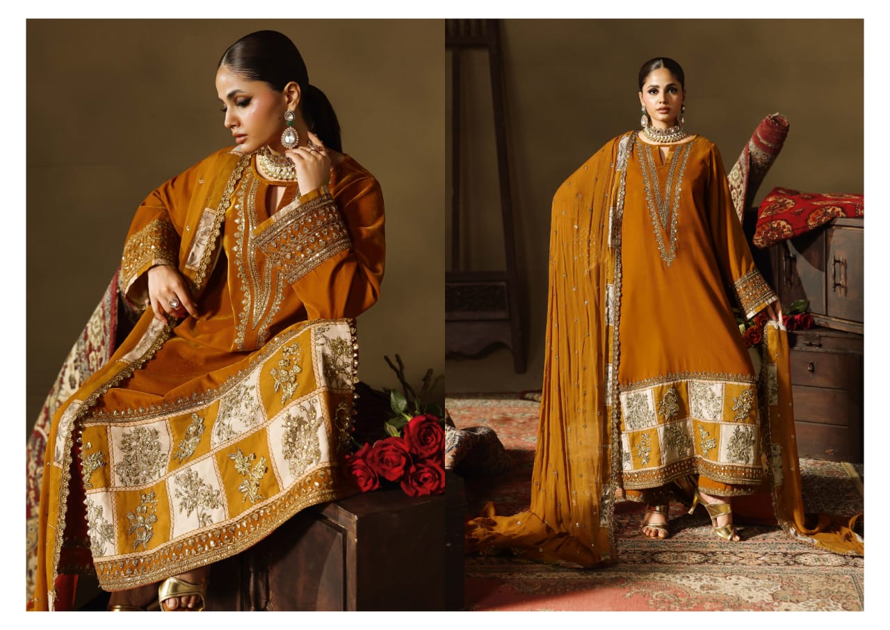 Charizma Signora Velvet Embroidered