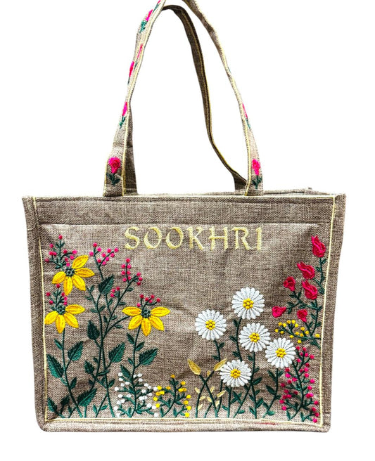 Sookhri brand with full Embroidery tod bag