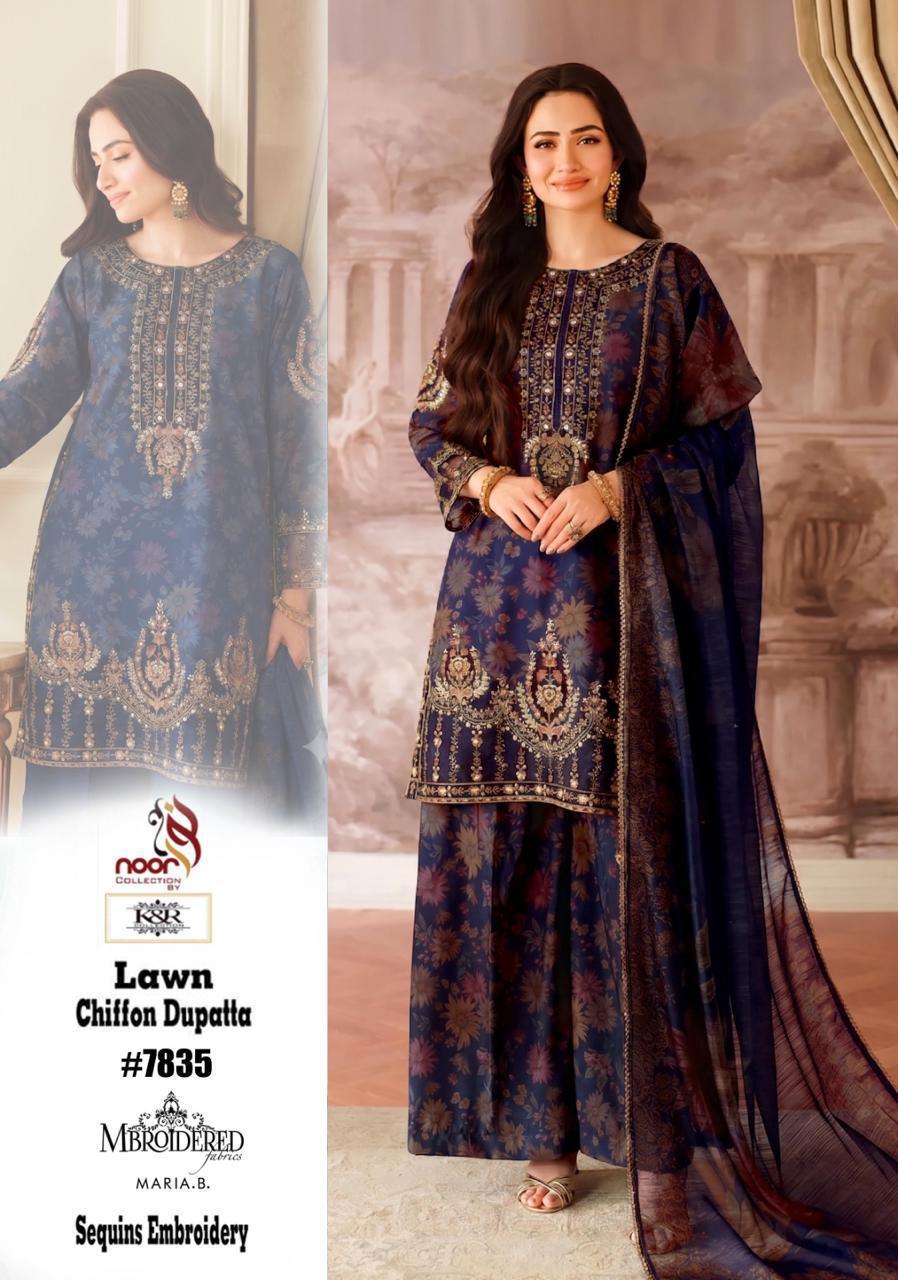 K&R Lawn Shirt with Sequence Embroidery