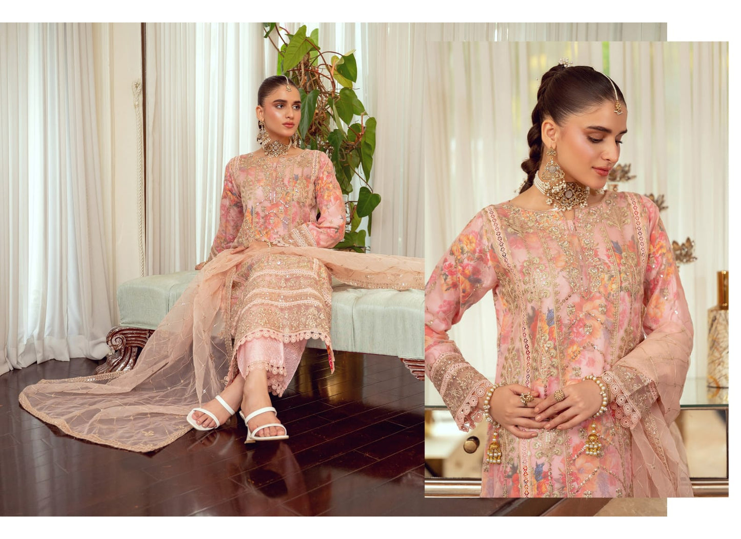 BINT-E-NOOR ORGANZA Embroidered  ZORALINE