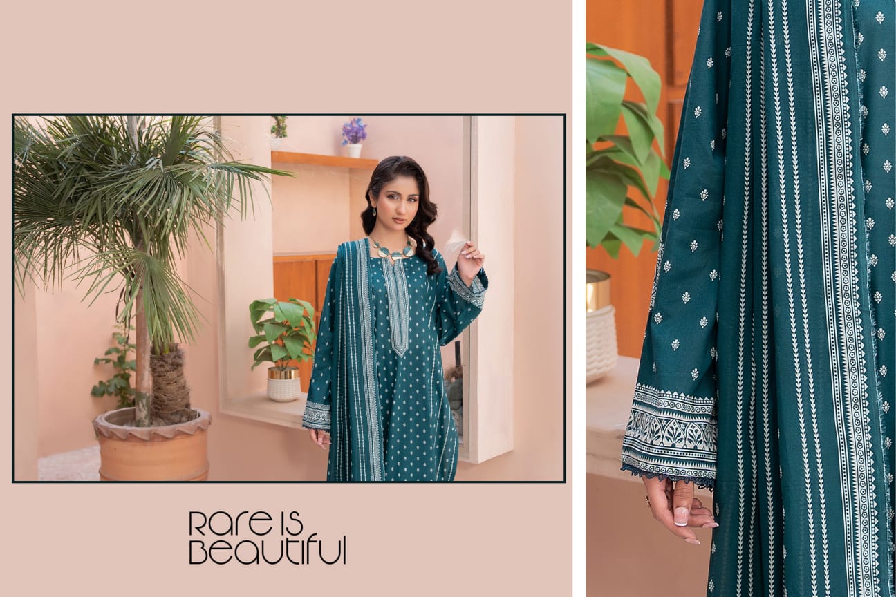 Bin Naeem DIGITAL PRINTED LAWN platinum