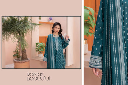 Bin Naeem DIGITAL PRINTED LAWN platinum