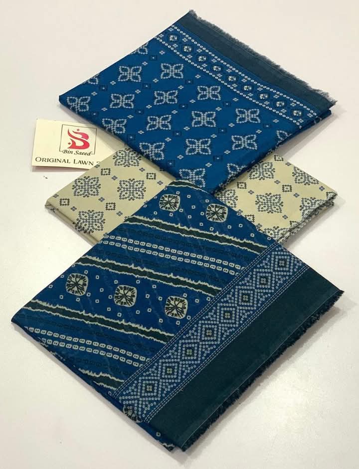 PRINTED DIGITAL LAWN COLLECTION BY BIN SAEED