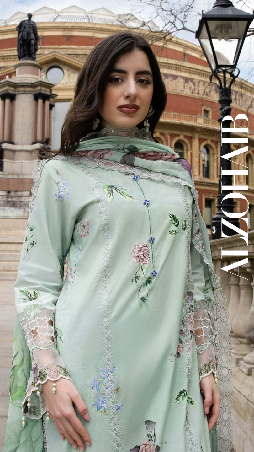 ALZOHAIB SUNSHINE BLOOM England Stories Embroidered Lawn