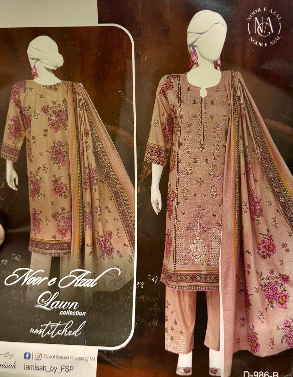 Noor e Azal Lawn 2026 Collection