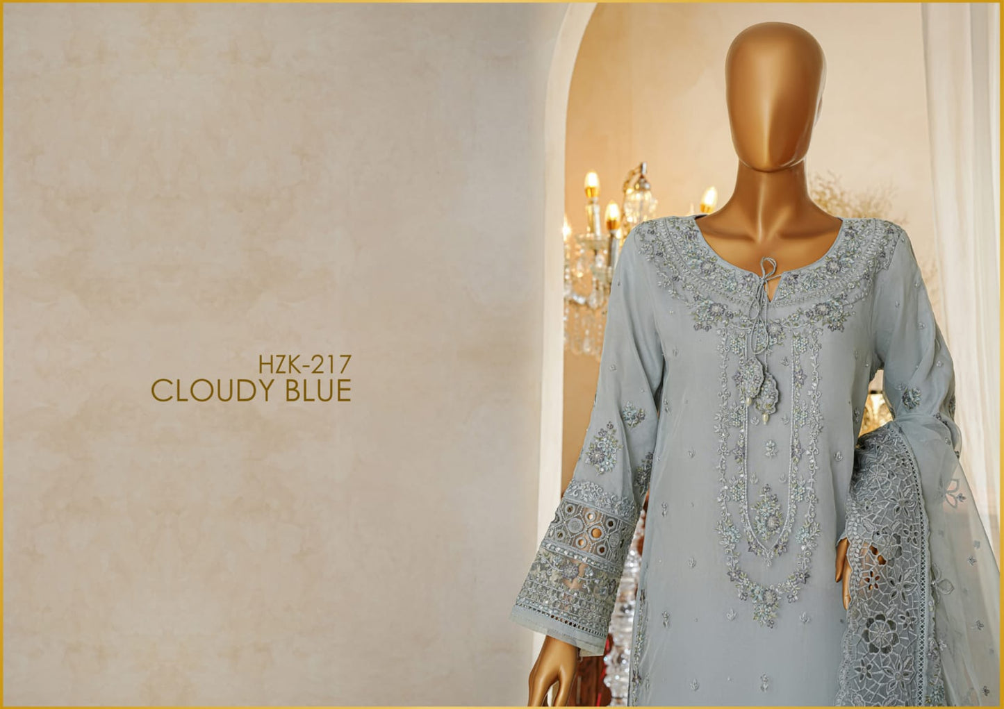 Hz Ready To Wear SHAADMAANI Formals Hand Embellished Stiched Collection