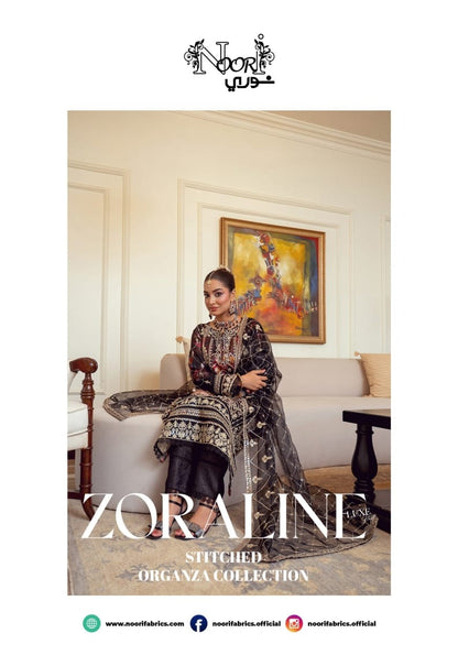 BINT-E-NOOR ORGANZA Embroidered  ZORALINE