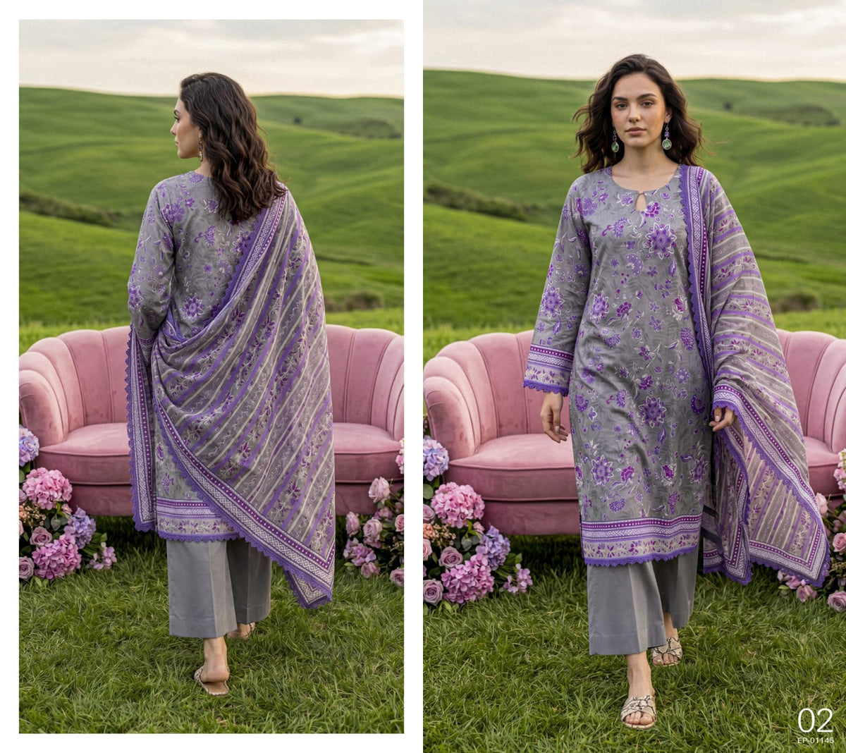 ELAYA PRINTS PREMIUM DROP 106 Lawn Prints
