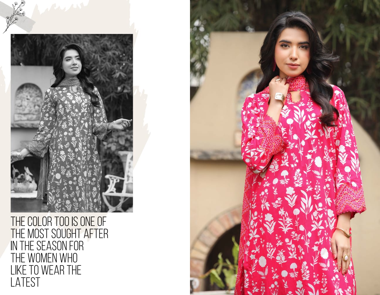 Bin Naeem DIGITAL PRINTED LAWN platinum