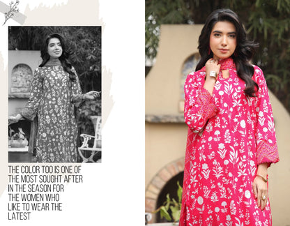 Bin Naeem DIGITAL PRINTED LAWN platinum