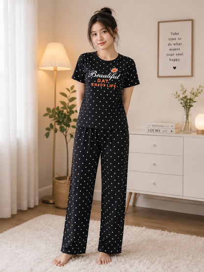 Printed Night Suit