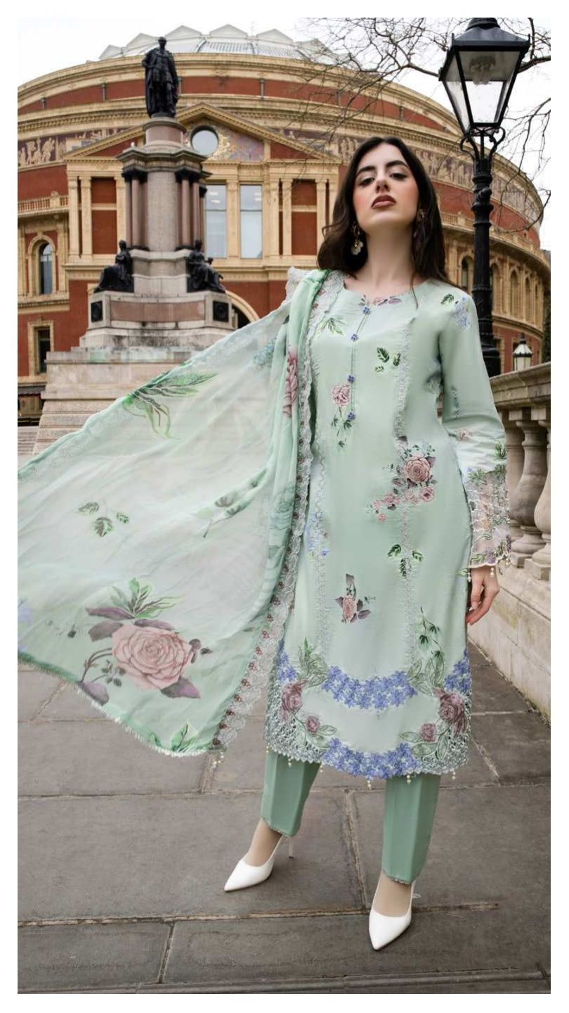 ALZOHAIB SUNSHINE BLOOM England Stories Embroidered Lawn