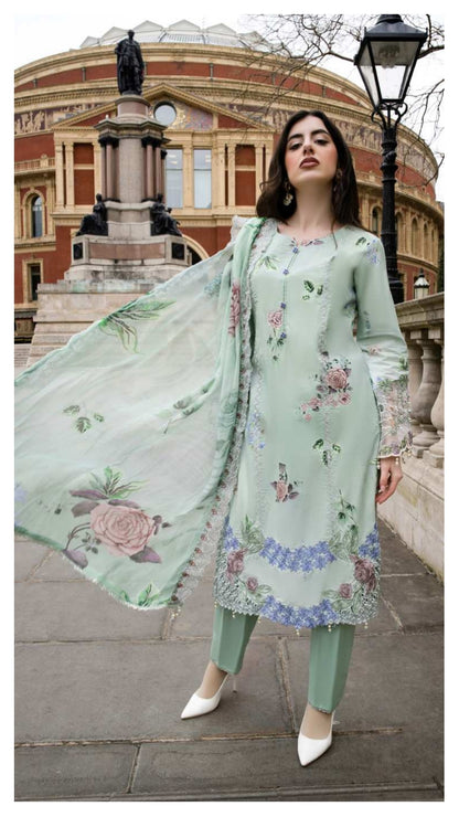 ALZOHAIB SUNSHINE BLOOM England Stories Embroidered Lawn