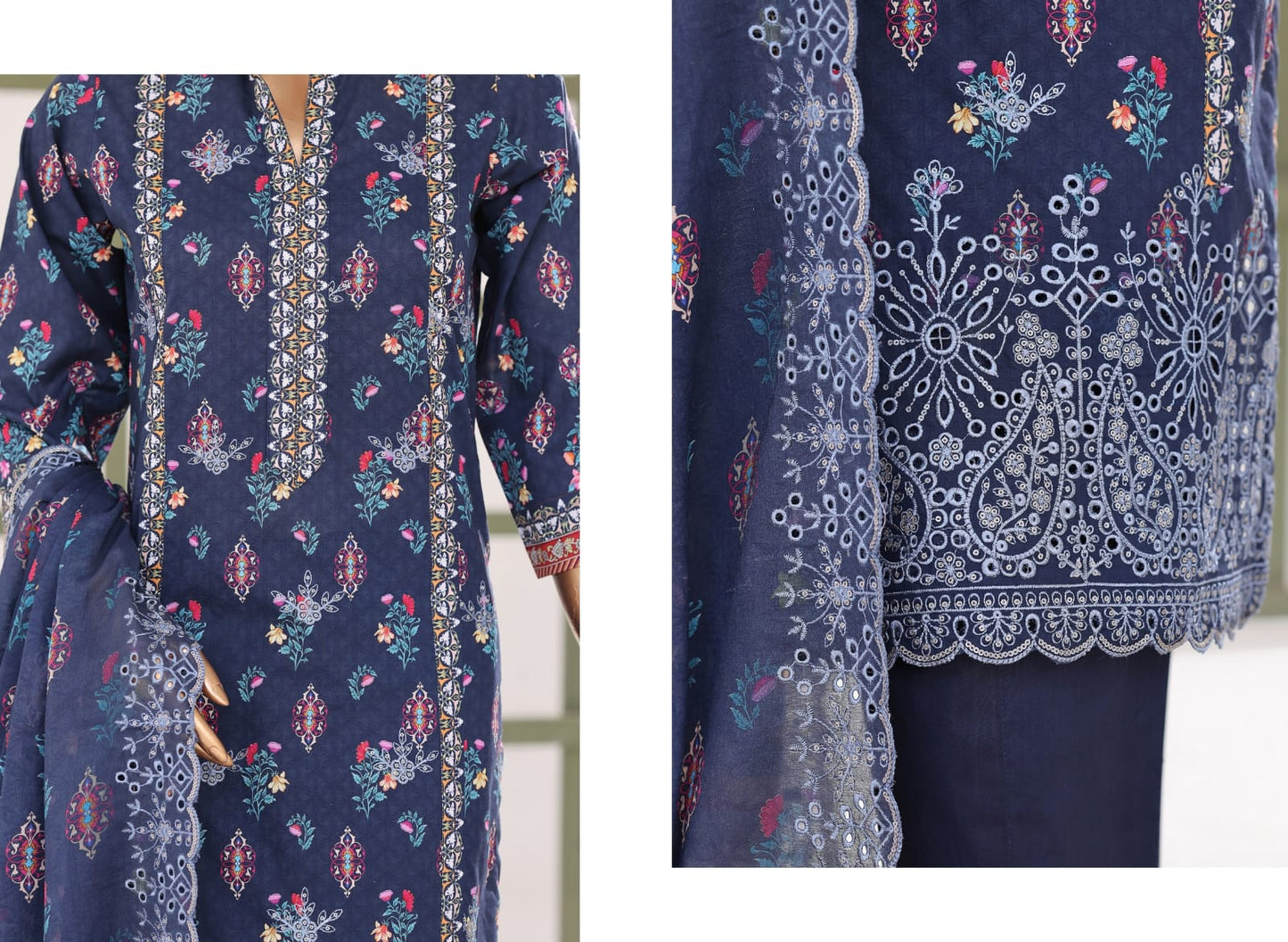 Samira Digital Printed Embroidered Chikankari Lawn Collection