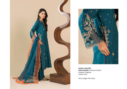 ZEENAT MOSHO PRET STITCHED COTTON CODES COLLECTION