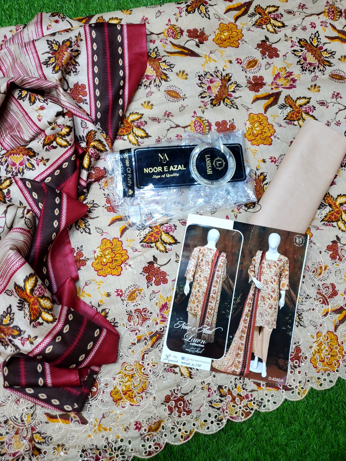 NooR Azal Embroidered 3 Pcs Collection