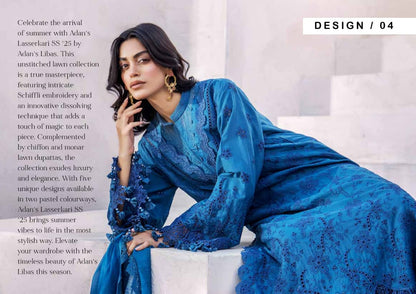 Adan's Lasserkari Unstitched Lawn'25