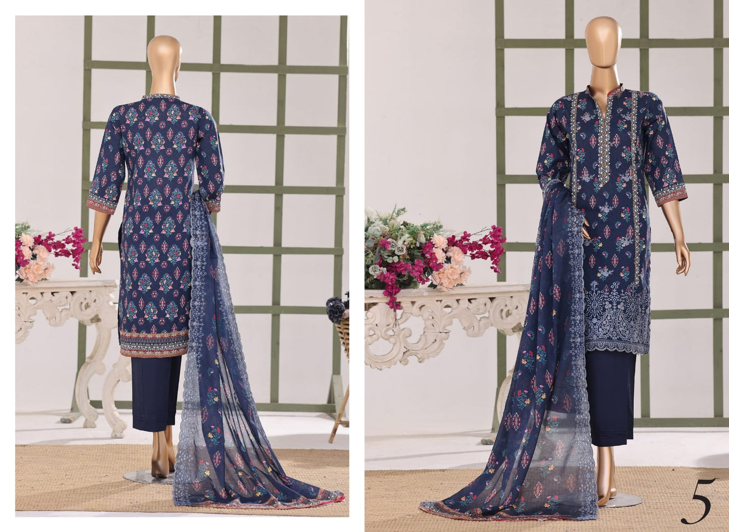 Samira Digital Printed Embroidered Chikankari Lawn Collection