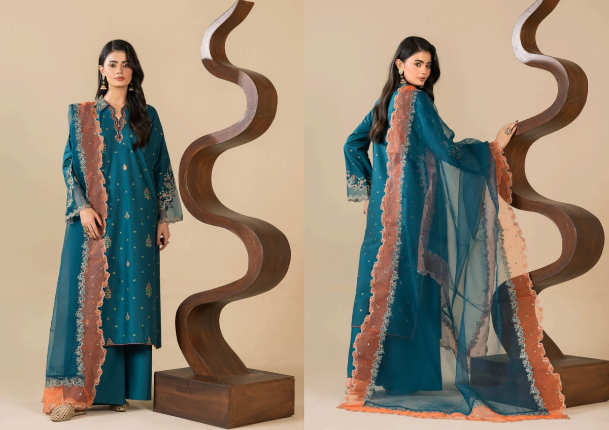 ZEENAT MOSHO PRET STITCHED COTTON CODES COLLECTION