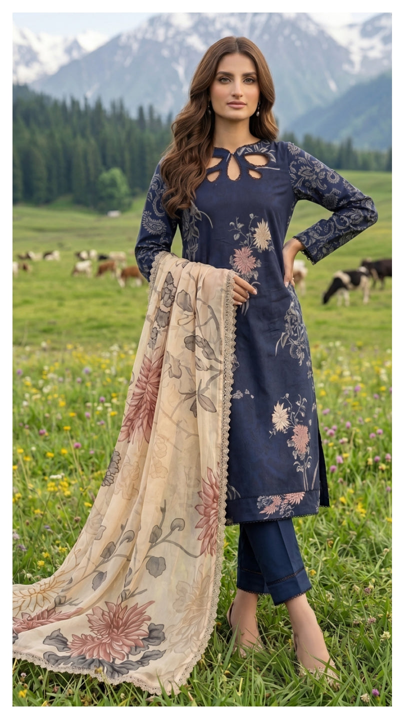 COLORS DIGITAL PRINTED LAWN CHIFFON DUPATTA EDITION