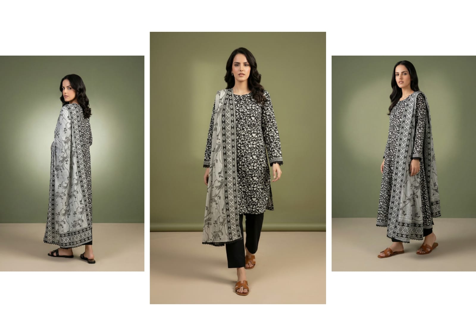 BLACK & WHITE DIGITAL PRINED LAWN COLLECTION 2026