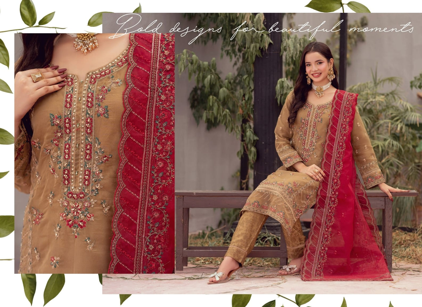FALIHA Fancy ORGANZA Embroidered Collection 𝟸𝟶𝟸𝟼