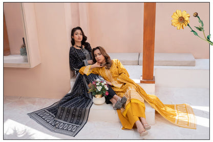 Bin Naeem DIGITAL PRINTED LAWN platinum