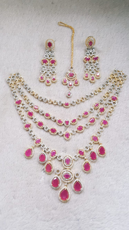 AD ZARCON STONE FANCY 4 LAYER SET