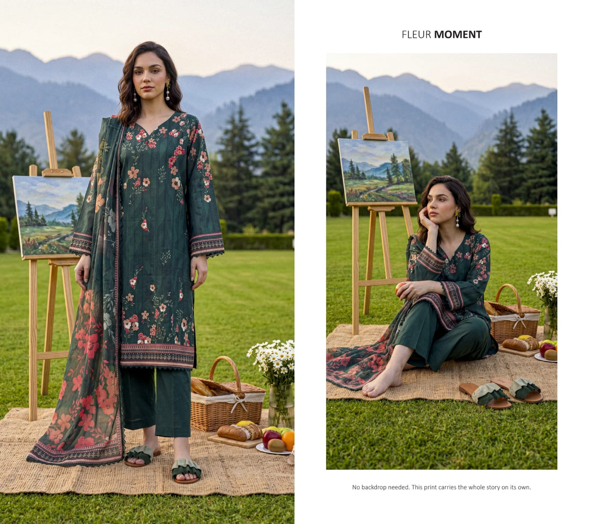 ELAYA PRINTS PREMIUM DROP 106 Lawn Prints