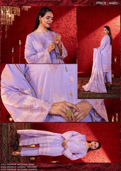 JACQUARD Premium Broshia Banarsi Jacquard Lawn Collection DROP-1
