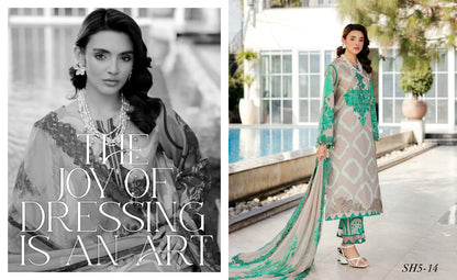 CHARIZMA SHEEN Embroidered Lawn
