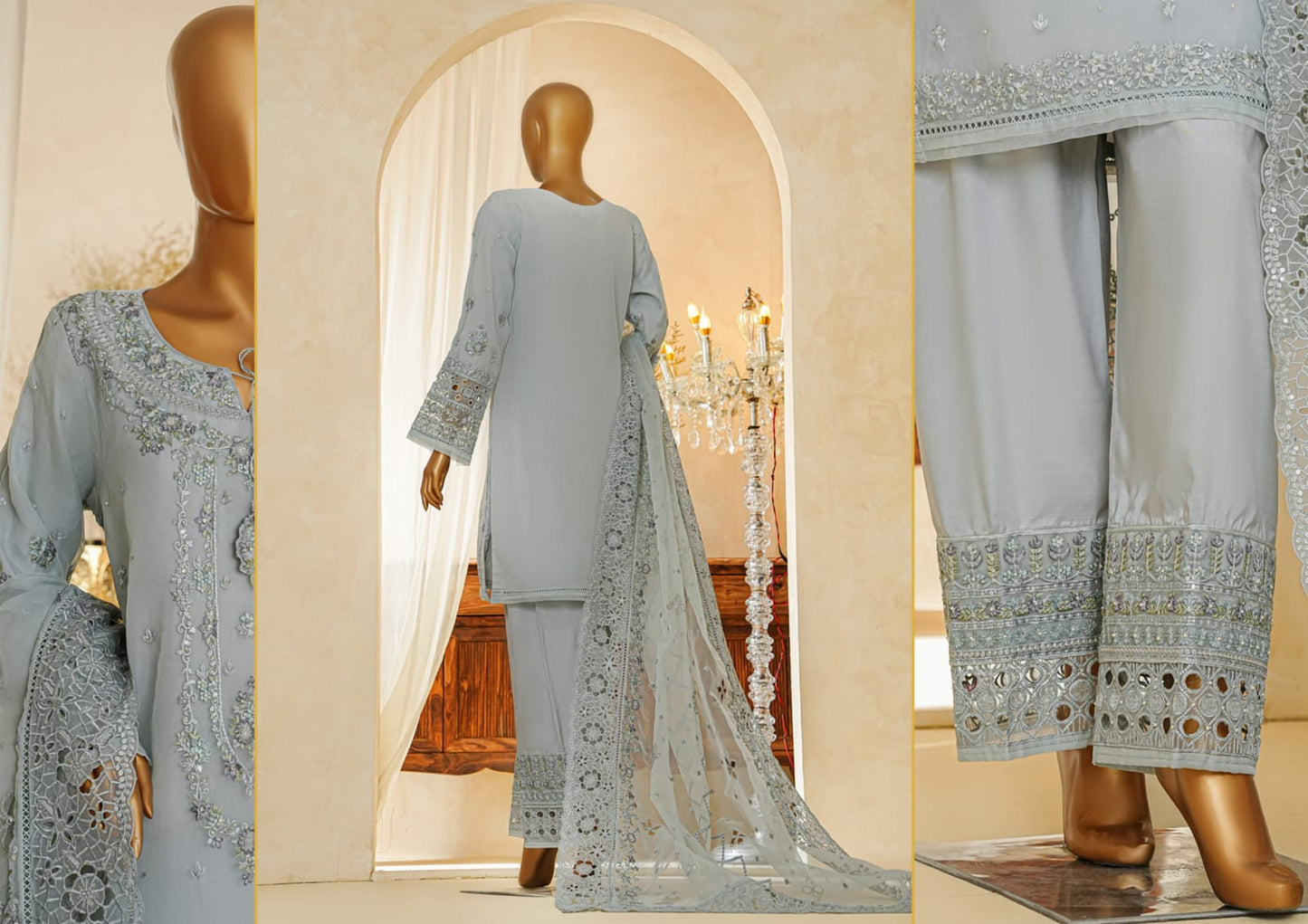 Hz Ready To Wear SHAADMAANI Formals Hand Embellished Stiched Collection
