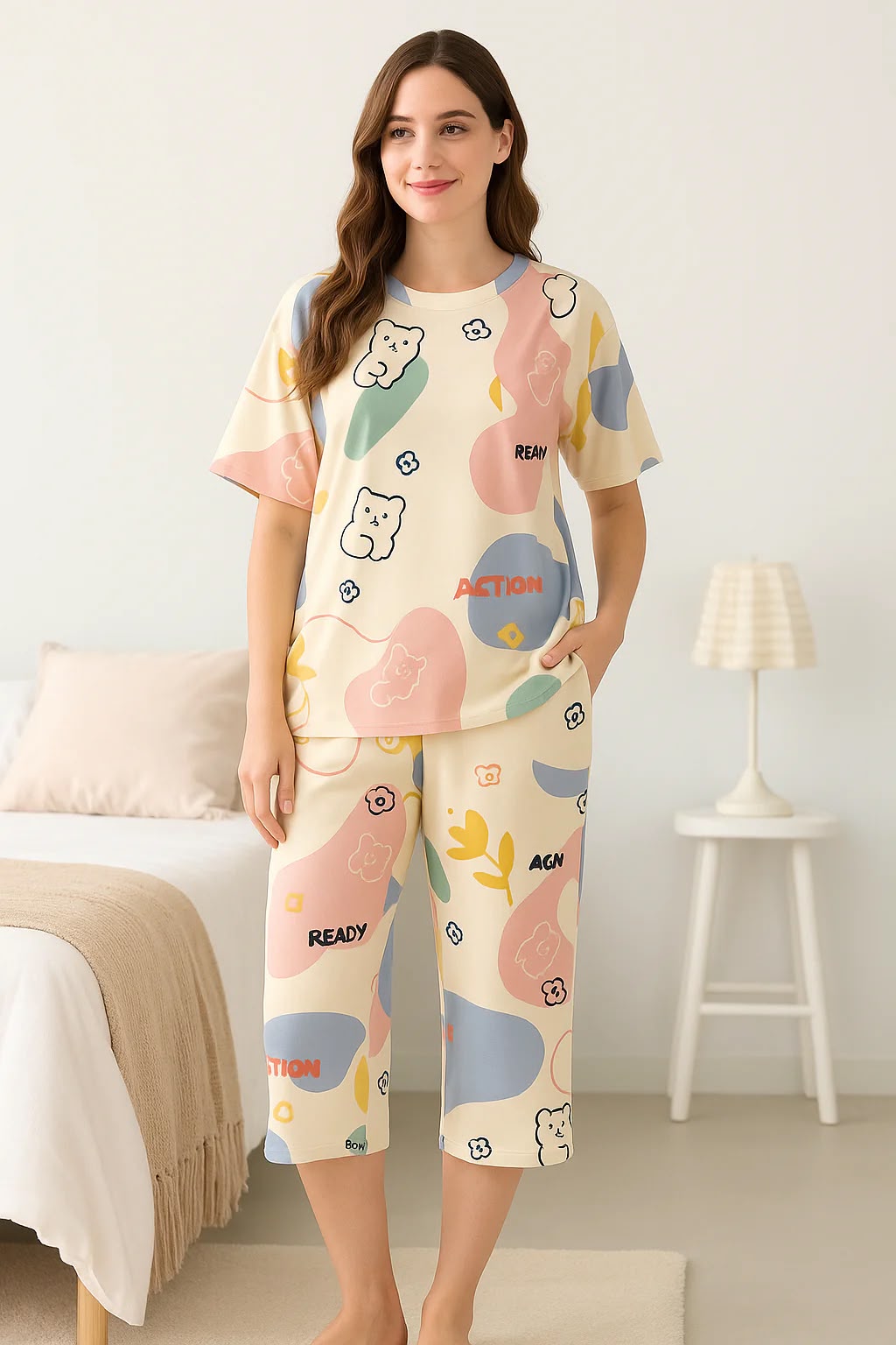 Printed Night Suit