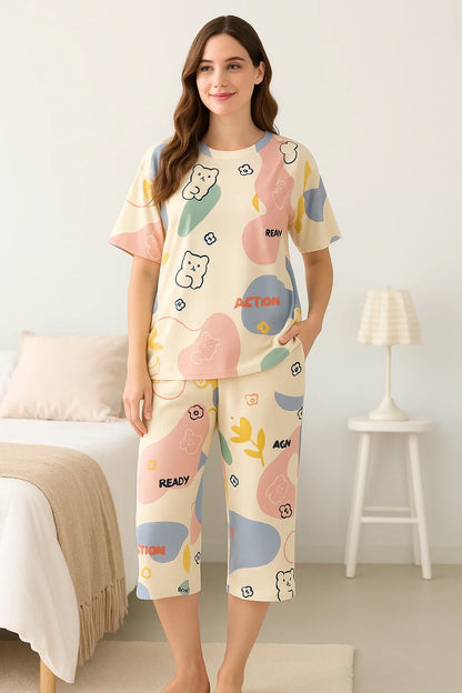 Printed Night Suit