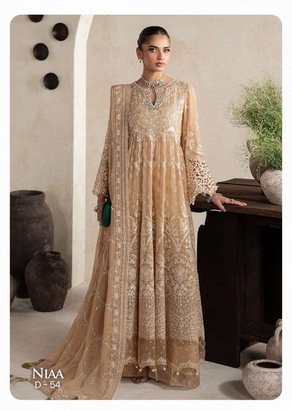 Gulaal Unstitched Embroidered Chiffon
