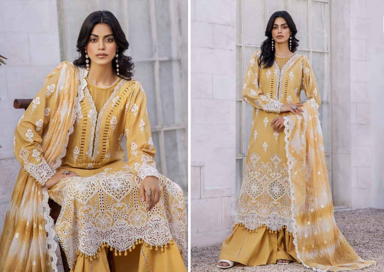 Adan's Lasserkari Unstitched Lawn'25