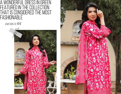Bin Naeem DIGITAL PRINTED LAWN platinum