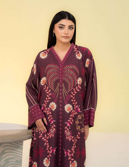 SUMMER KAFTAN BY AMAL 2 Pcs CO-ORDS SILK KAFTAN