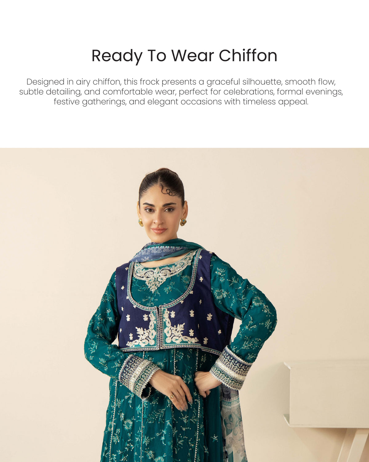ADAN's FROCK READY TO WEAR CHIFFON