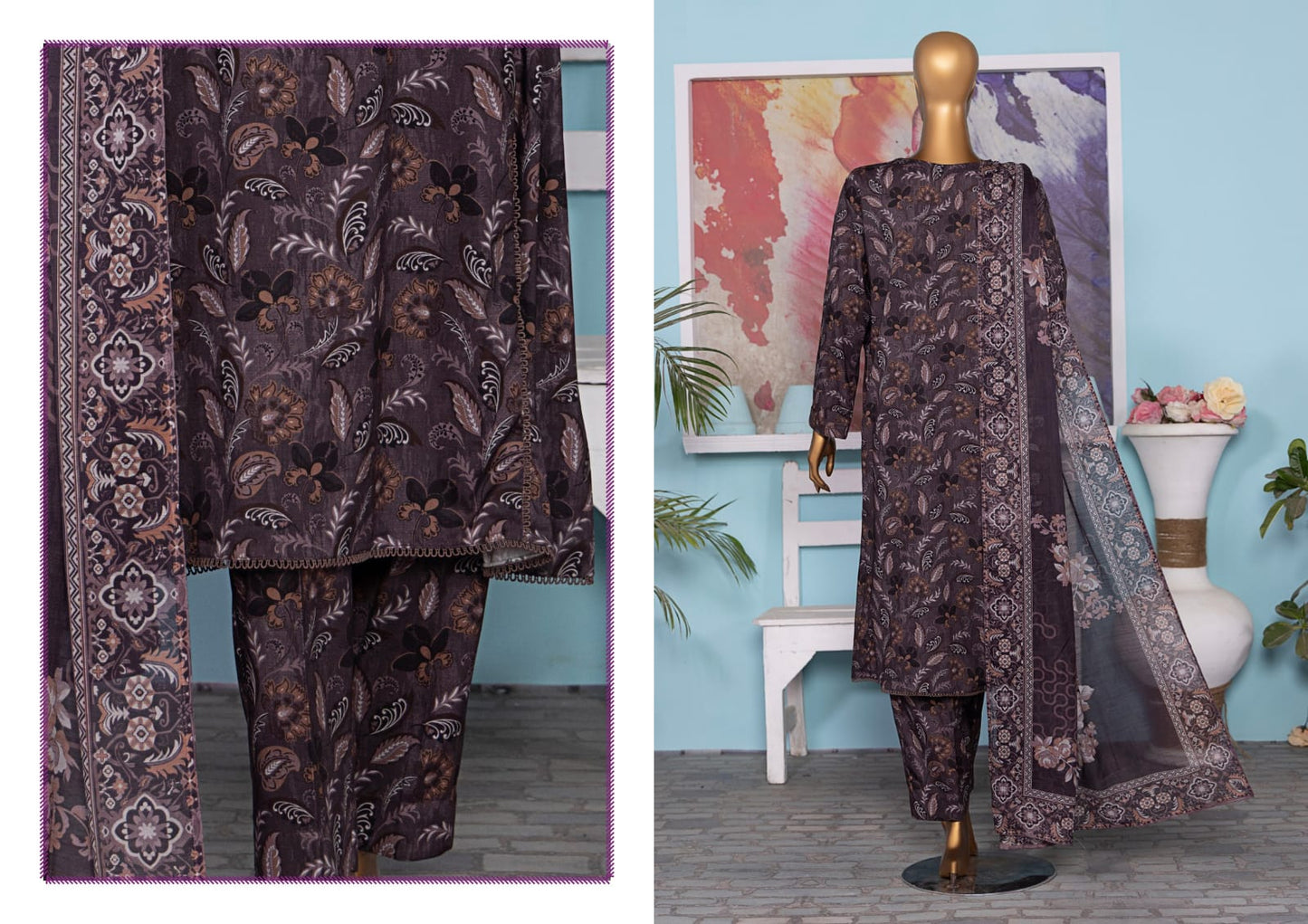 Linen Wintry Digital Printed Collection