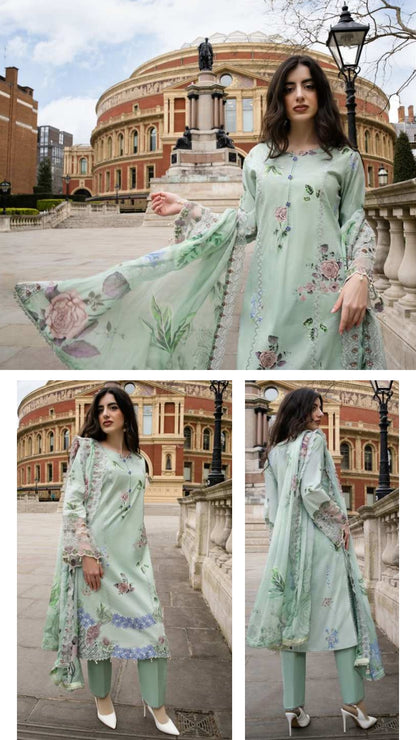 ALZOHAIB SUNSHINE BLOOM England Stories Embroidered Lawn