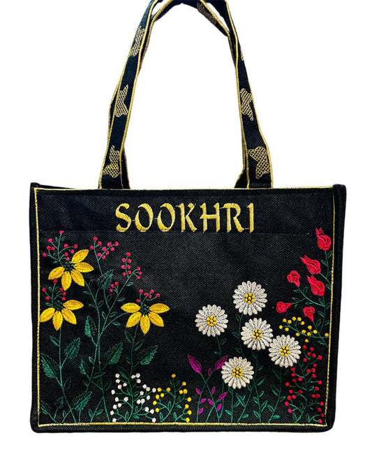 Sookhri brand with full Embroidery tod bag