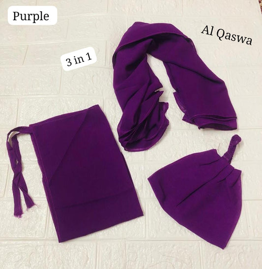 3 IN 1 DEAL STOLE +CAP+ NIQAB