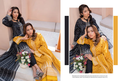 Bin Naeem DIGITAL PRINTED LAWN platinum