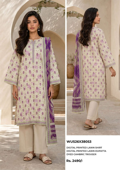 ZELLBURY LAWN Printed 3 PIECE Collection VOL-6 2026