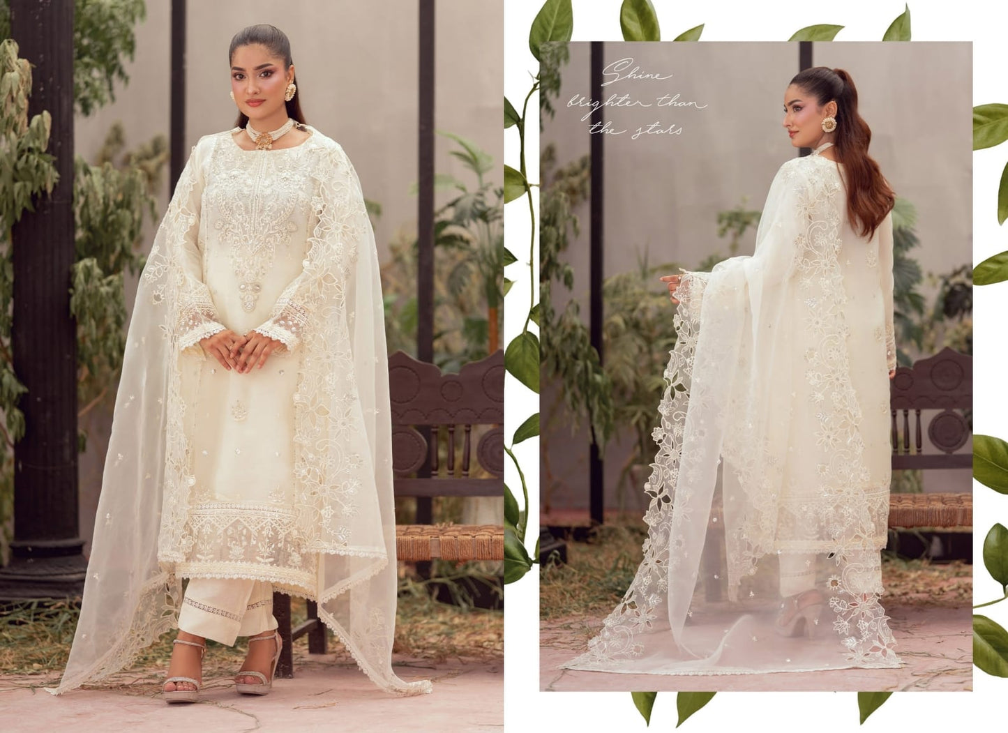 FALIHA Fancy ORGANZA Embroidered Collection 𝟸𝟶𝟸𝟼